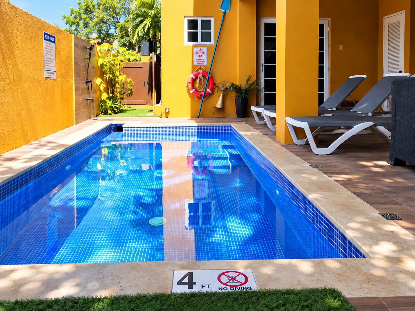 Shared salt water pool