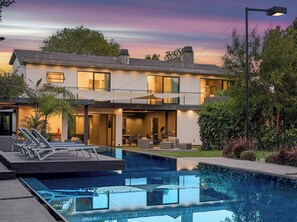Pool - New Gated Modern 6bd/5ba 5,700sf Courtside Estate in Encino w 85ft pool & spa! (Los Angeles)