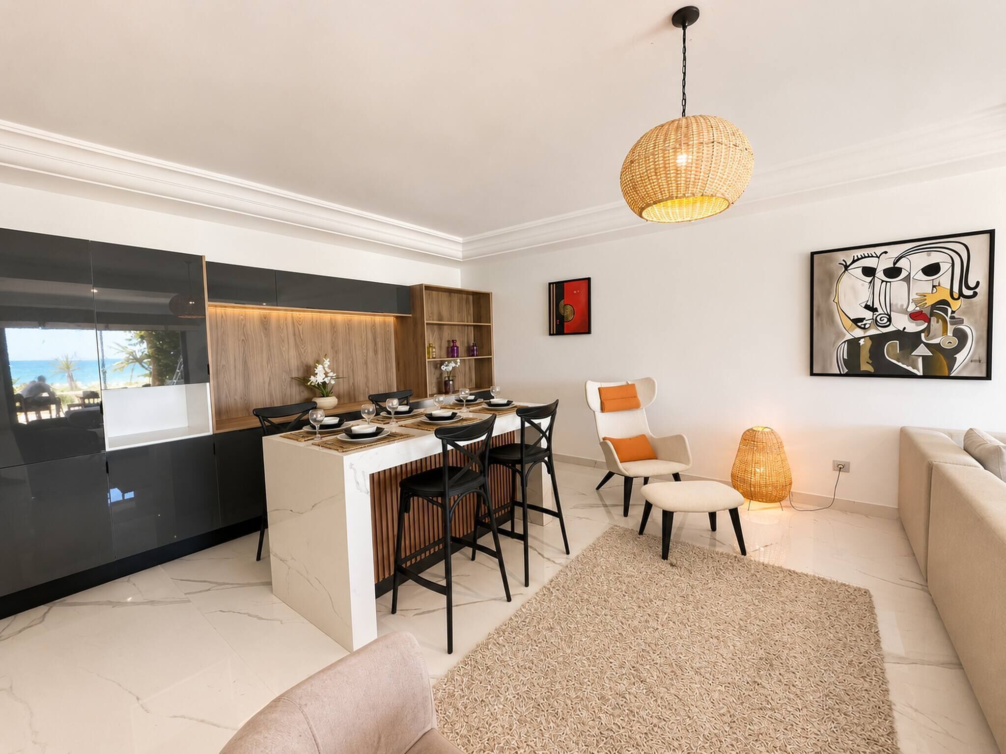 House, 3 Bedrooms, Patio, Ocean View | Dining room