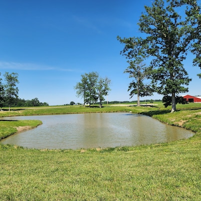 BEAUTIFUL LAKE SHELBYVILLE CAMPING SITE ALONG SIDE STOCKED FISHING PONDS SITE#1