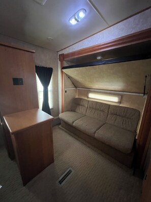 Living area - Cardinal Camper Getaway at Eddy's Place-Sleeps 8 (Moravia)