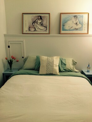 1 chambre, fer et planche à repasser, Wi-Fi, draps fournis