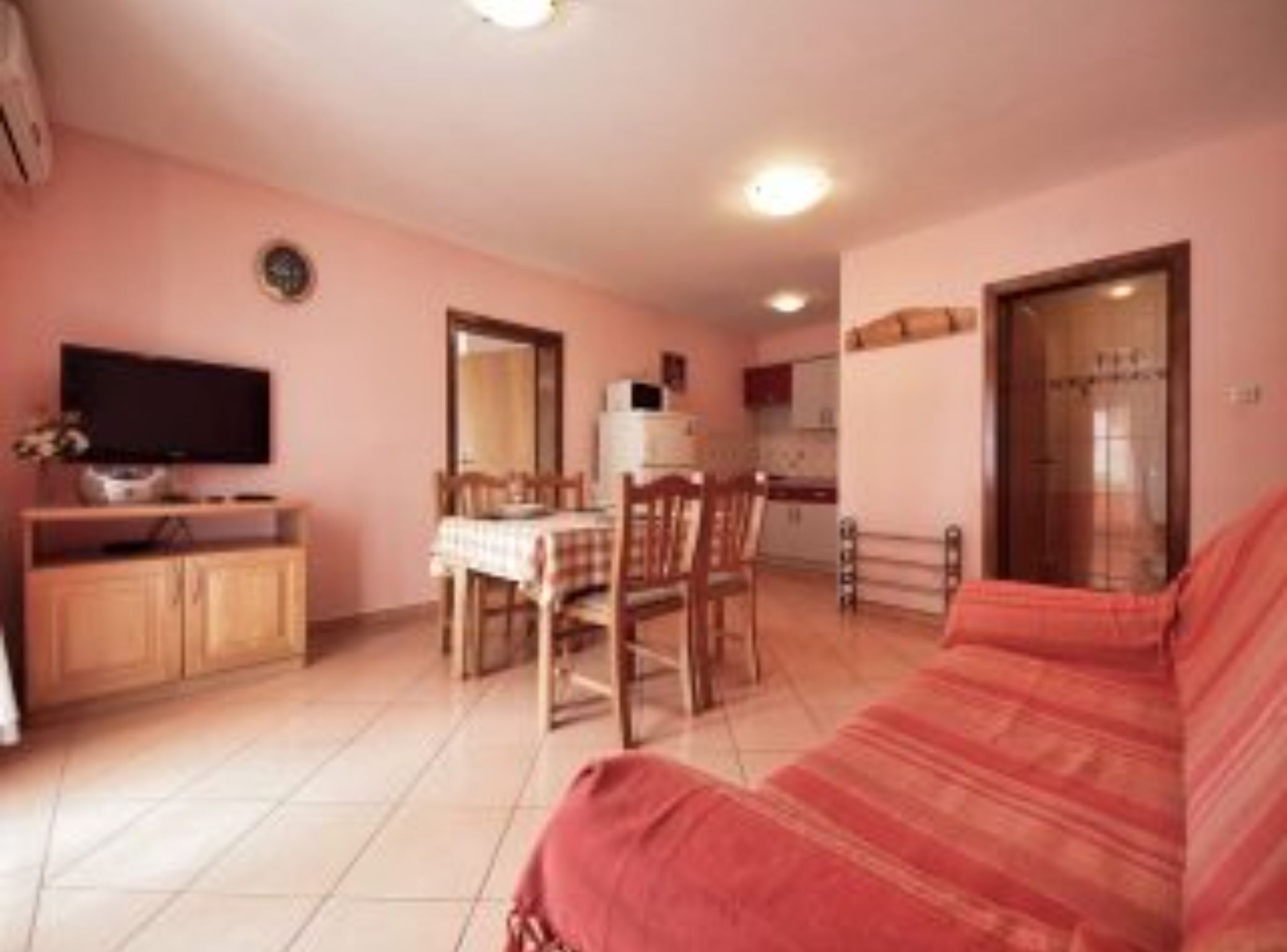 Apartment (one bedroom apartment with sea view a) | Living room