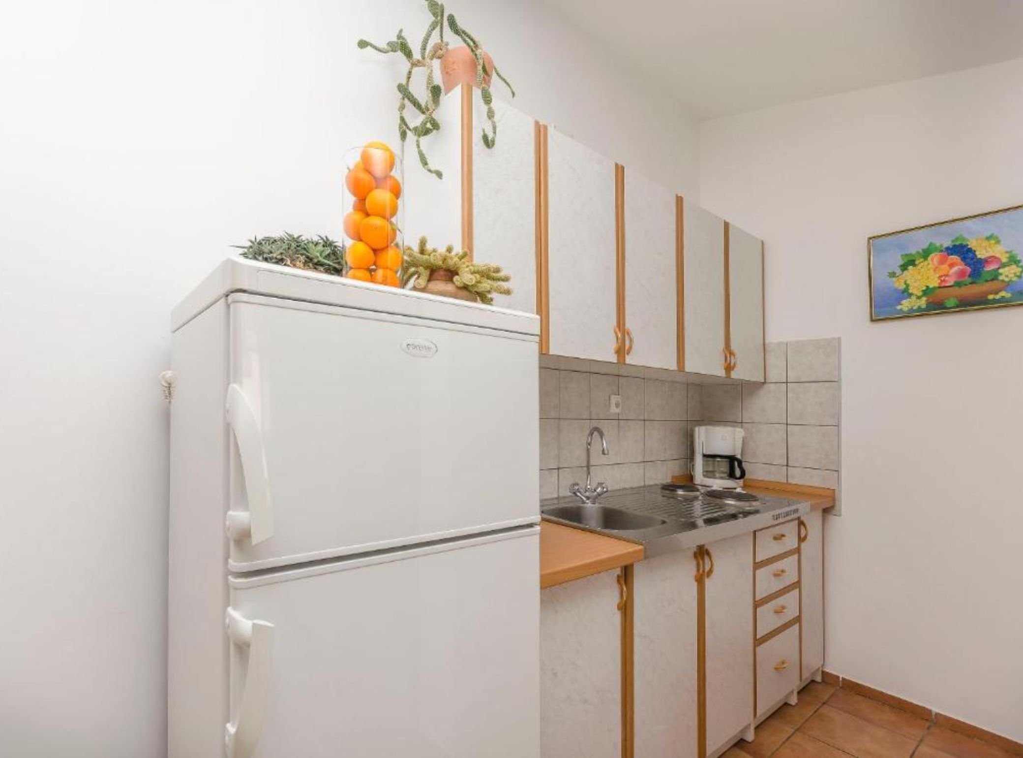 Departamento (Classic One Bedroom Apartment with Te) | Cocina privada | Refrigerador 