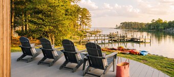 Unique Waterfront Home & Dockside Screened Porch