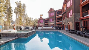 Outdoor pool, a heated pool - Ski-In Ski-Out Retreat in Breckenridge with all the Amenities for Every Season (Breckenridge)