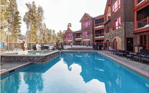 Outdoor pool, a heated pool - Ski-In Ski-Out Retreat in Breckenridge with all the Amenities for Every Season (Breckenridge)