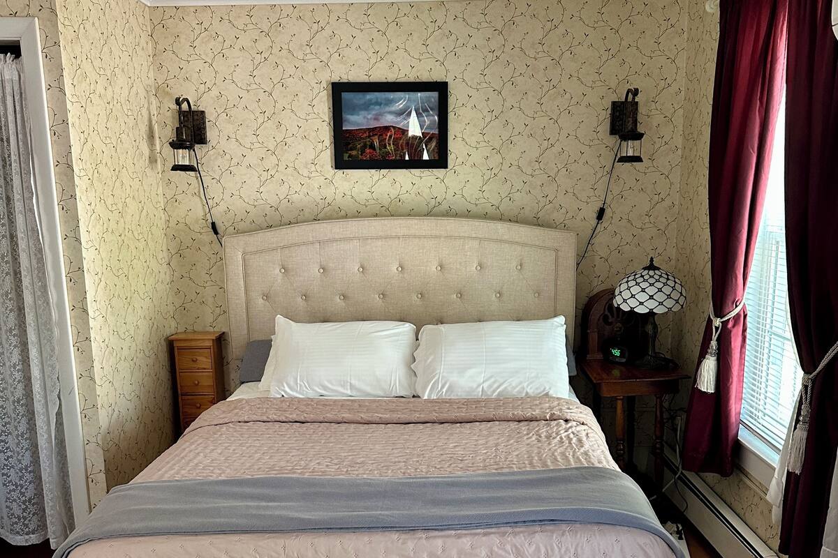 Standard Room, 1 Queen Bed, Non Smoking, Private Bathroom | Iron/ironing board (on request), WiFi (free), bed sheets