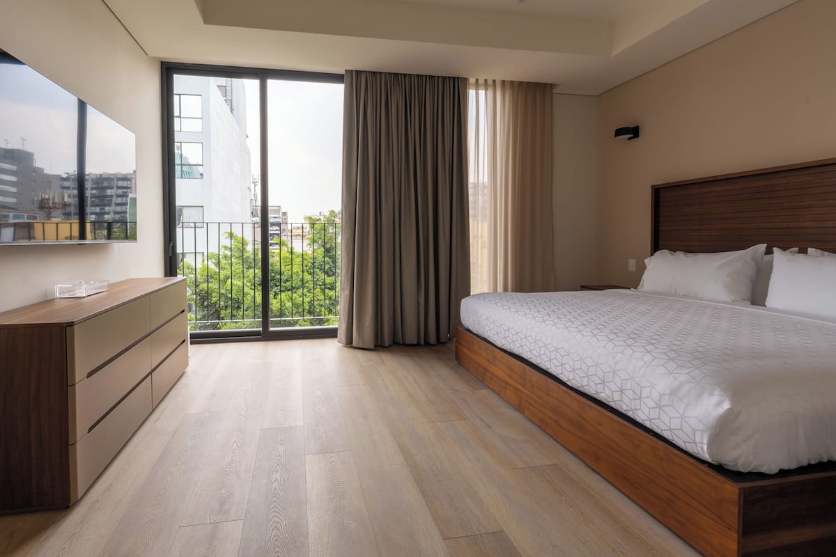 Chambre Double Confort, balcon, vue ville