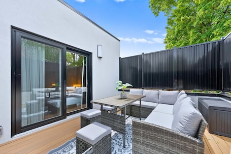 The Gerrard | Private Patio near Riverdale Park
