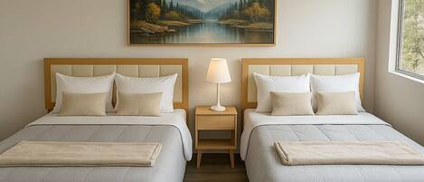 Iron/ironing board, WiFi, bed sheets