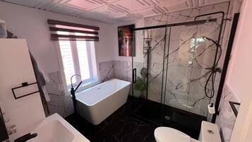 Towels, soap, toilet paper