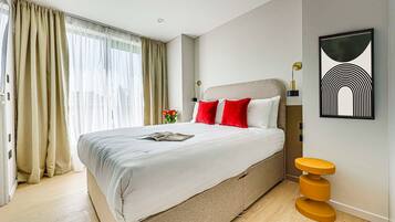 Desk, iron/ironing board, travel cot, free WiFi