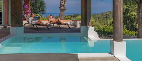 A heated pool