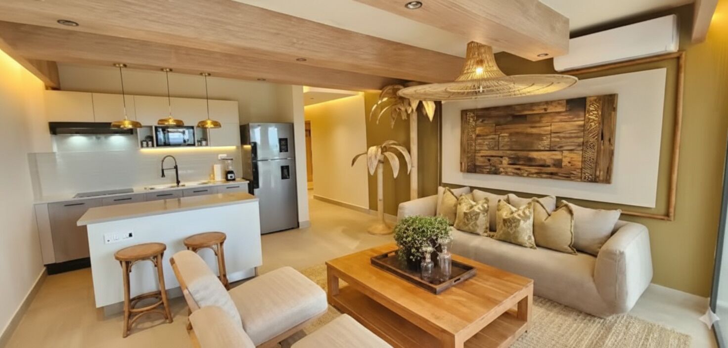 Apartamento, 3 quartos | Área de estar