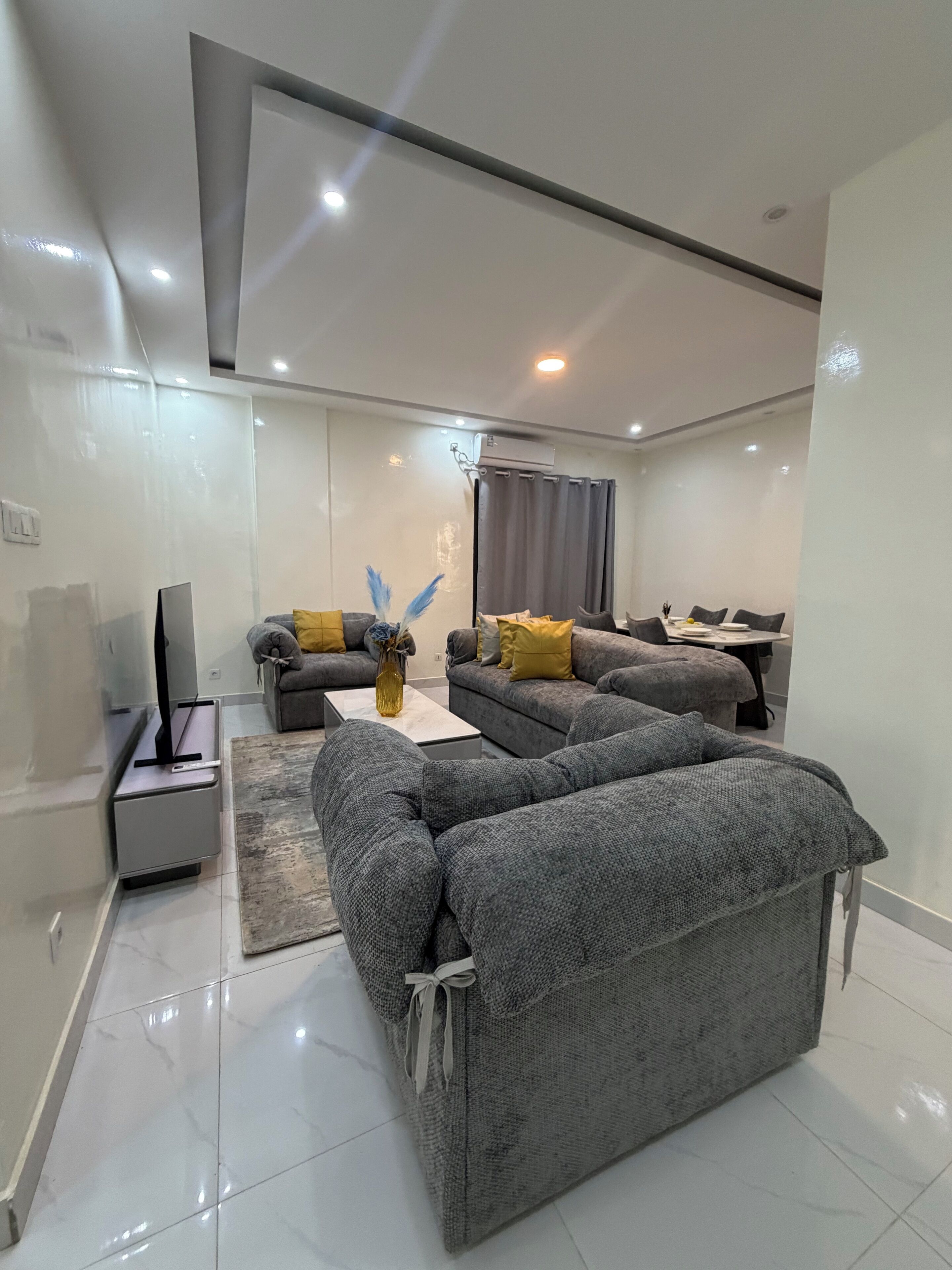 Apartment, 2 Bedrooms, Non Smoking, Kitchen | Living area | 55-inch Smart TV with digital channels, Netflix, Hulu