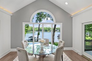 Dining - Lucky's Lake House | Sleeps 20 | Pool | Game Room (Mooresville)
