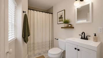 Shower, toilet paper