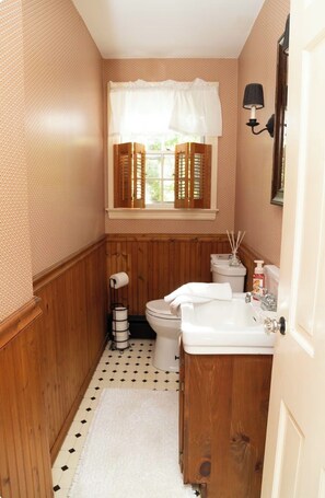 Hair dryer, towels, soap, toilet paper - Charming Cape with AC near downtown Falmouth (Falmouth)