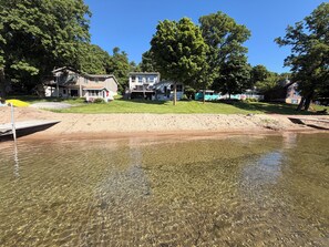 A residential area with houses, a clear water body, and a dock. - Lake house on lake Miltona with hot tub (Miltona)