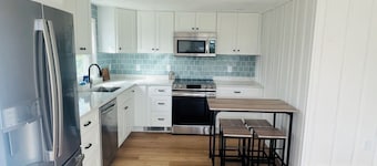 The perfect family- and pet-friendly getaway steps from the sandy beach