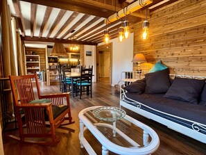 Living area - Spacious apartment with south balcony - 7 guests (Villard-de-Lans)