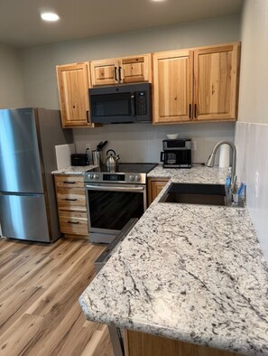 Private kitchen - Newly completed 2-bedroom apartment in downtown Valdez (Valdez)