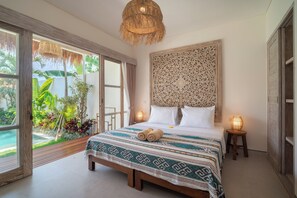 1 bedroom, in-room safe, free WiFi, bed sheets - 1BR Villa Izia Cozy Tropical Retreat with Private Pool Near Seminyak Beach (Badung)