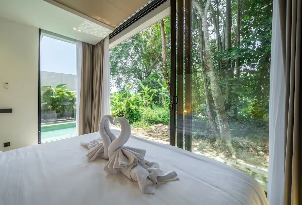 Villa Deluxe, 2 camere da letto, piscina privata | Biancheria in cotone egiziano, biancheria da letto di alta qualità