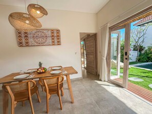 Outdoor dining - 1BR Villa Venezia a Tropical Intimate Escape In Seminyak (Badung)