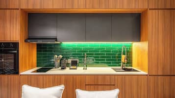 Luxury Villa, 2 Bedrooms, Private Pool | Private kitchen | Coffee/tea maker, electric kettle, eco-friendly cleaning products