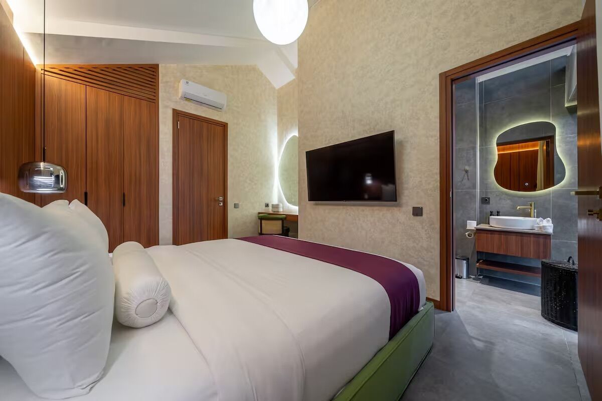 Villa Supérieure, 2 chambres, piscine privée | Draps en coton égyptien, literie de qualité supérieure
