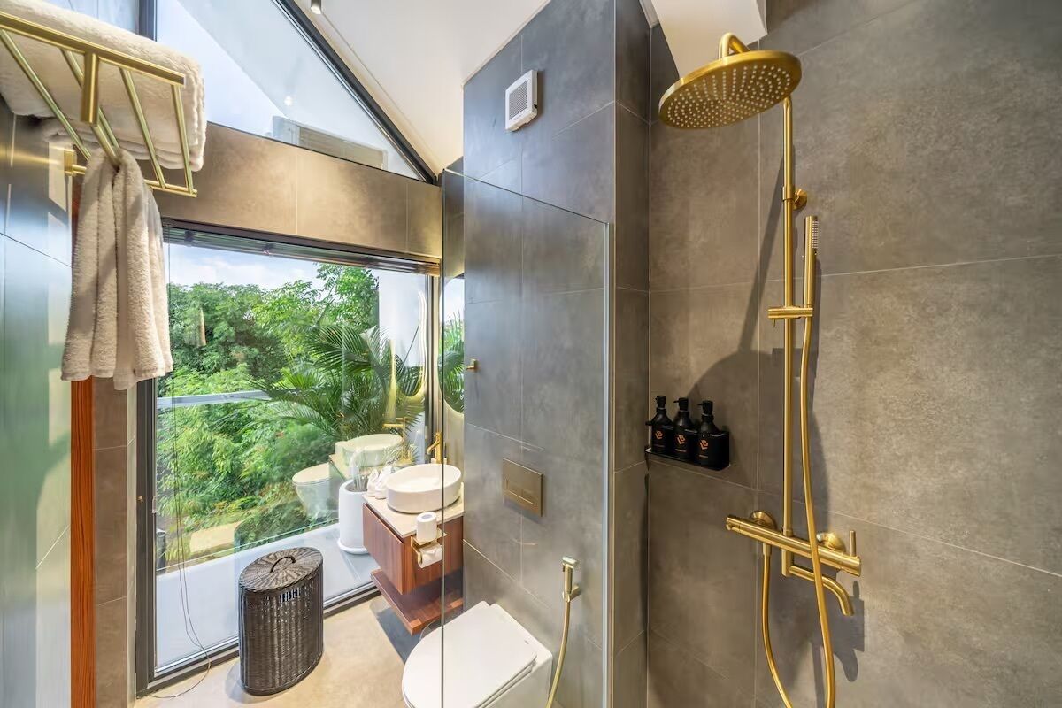 Honeymoon-Villa, 2 Schlafzimmer, eigener Pool | Badezimmer