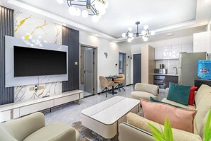 Deluxe Apartment | Living area - The Noble Retreat (Nairobi)