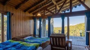 Chambre Double, patio, vue montagne | Intérieur