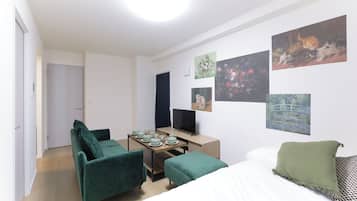 Appartement (301) | Rideaux d’obscurcissement, accès au Wi-Fi (inclus)