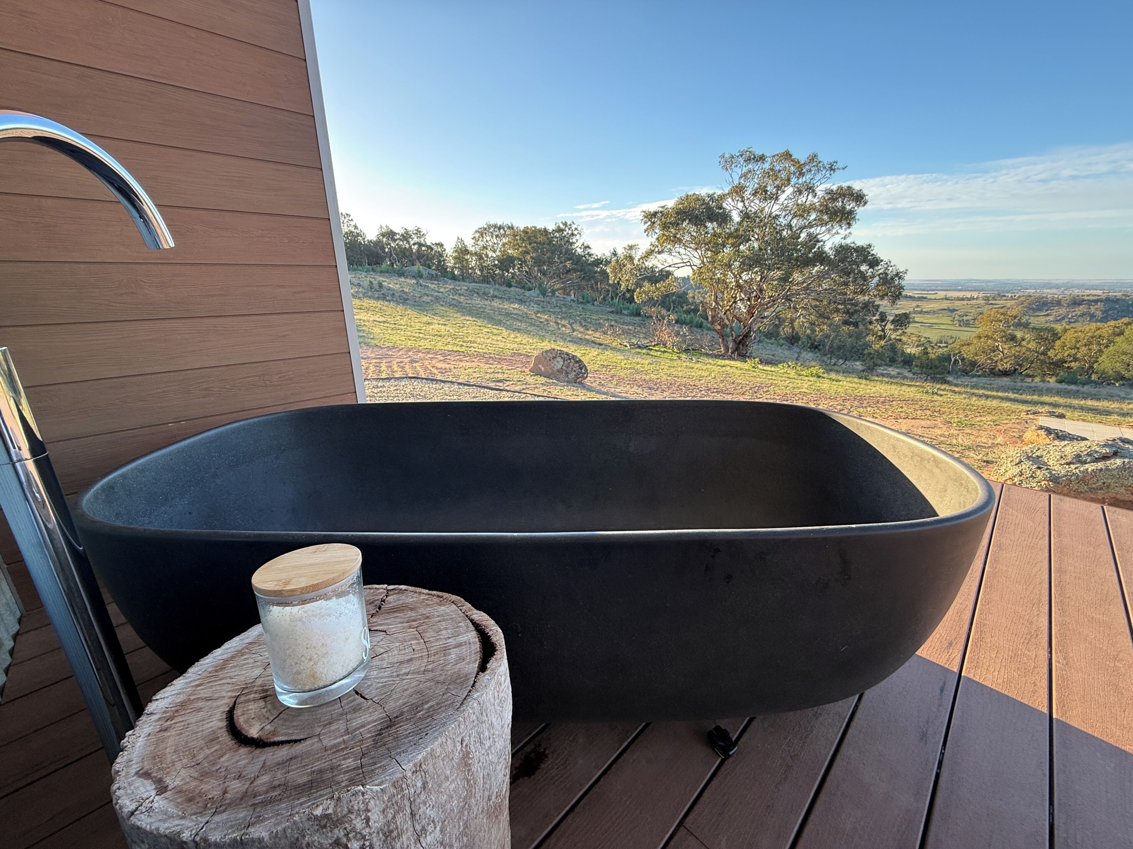 Luxury Cabin, Valley View | Outdoor spa tub