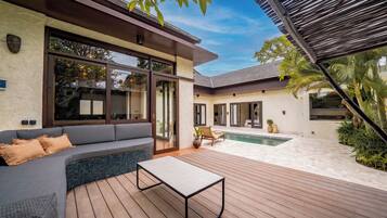 Deluxe Villa, 3 Bedrooms, Patio, Pool View | Pool