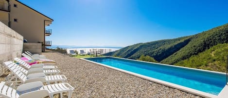 A heated pool