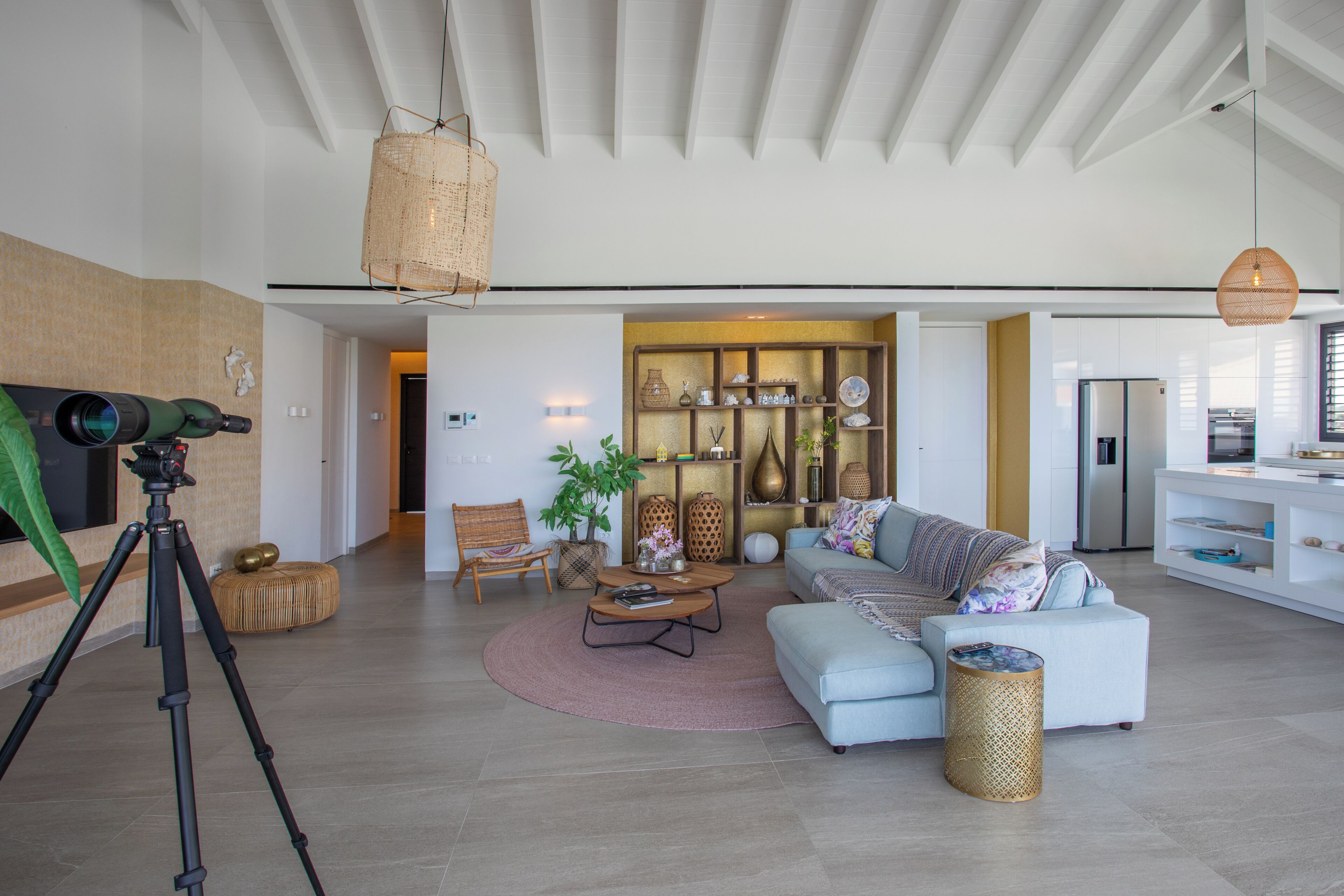 Penthouse Deluxe, 3 chambres, vue océan | Coin séjour