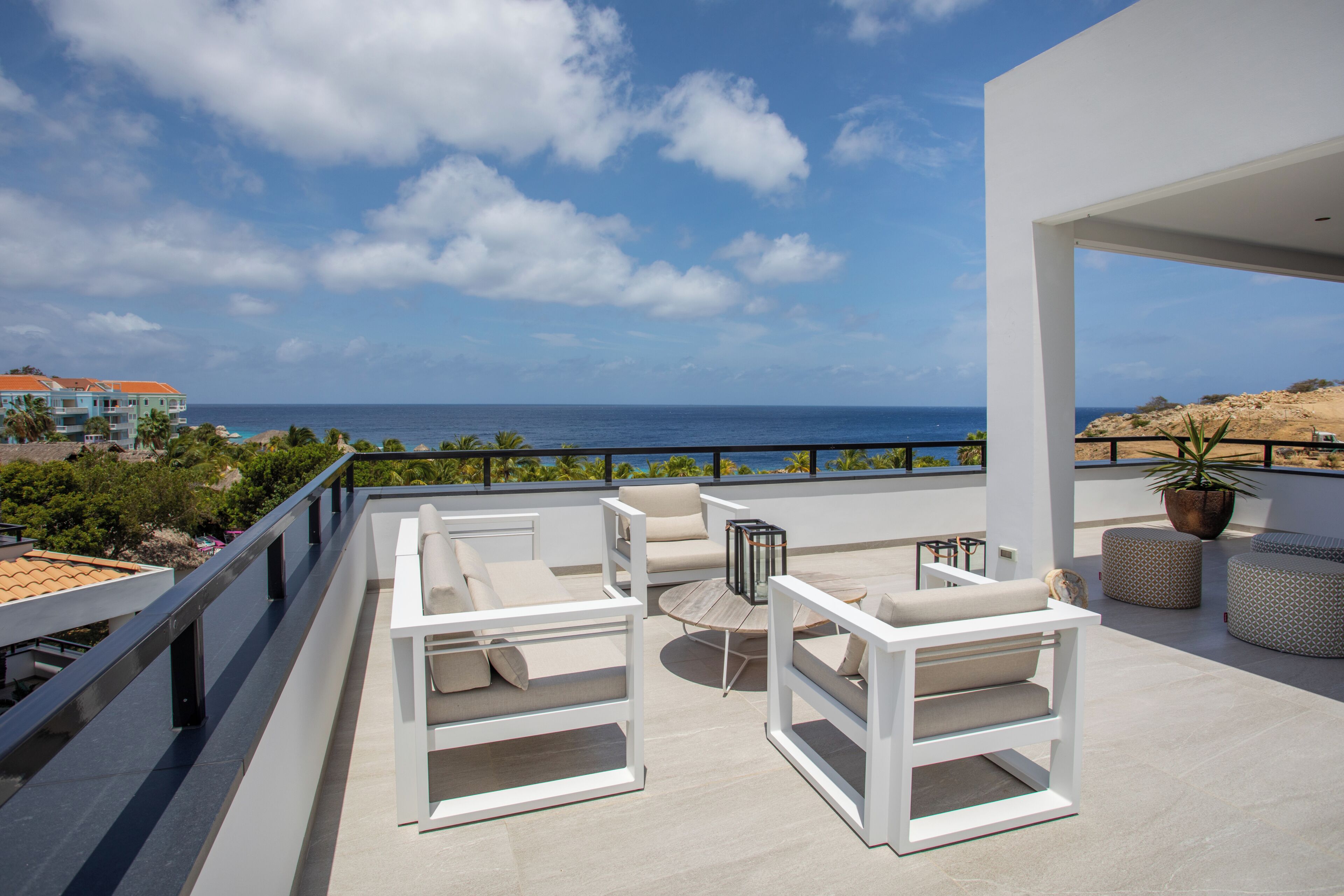 Penthouse Deluxe, 3 chambres, vue océan | Terrasse/Patio