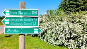 Ein Wegweiser mit mehreren Pfeilen, die zu verschiedenen Zielen zeigen.