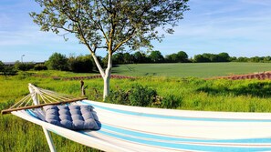 Property grounds - Modern vacation apartment with kitchen and bathroom between lakes, forests and fields (Blankensee)
