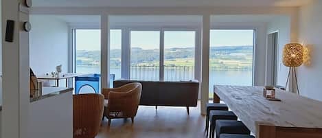 Departamento de lujo, vista al lago | Interior