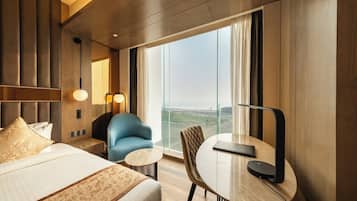 Quarto casal premium, vista para o mar | Escrivaninha, Wi-Fi de cortesia