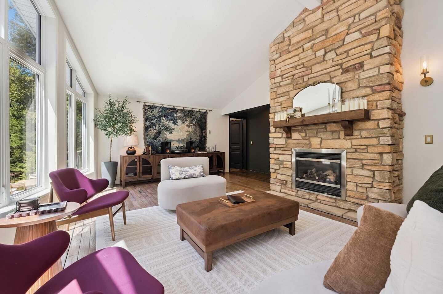 Fireplace, offices