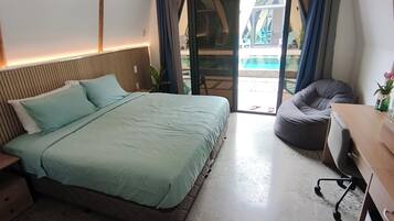 Deluxe Double or Twin Room, Patio, Pool View