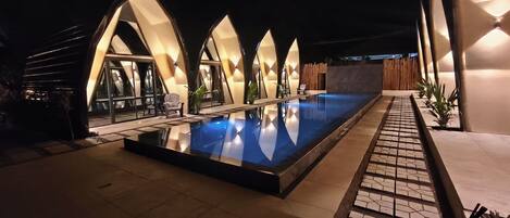 Deluxe Double or Twin Room, Patio, Pool View | Pool | Outdoor pool
