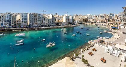 2-br Duplex Penthouse Spinola Sea View Balcony