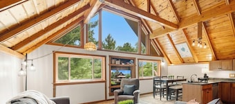 At Pond View, you can fish from the pond, soak in the hot tub, gather around the fire.